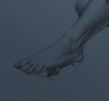 Detail of Foot in Figurative Drawing